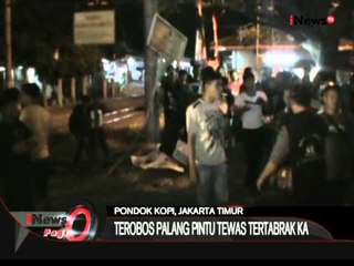 Seorang Pemotor Tewas Ditabrak Kereta Di Pondok Kopi, Jaktim - iNews Pagi 17/08