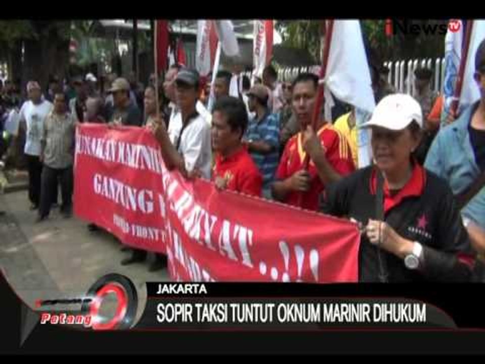 Demo Tuntut Kasus Penganiayaan Sopir Taksi Oleh Oknum Marinir Di Bandara - iNews Petang 19/08