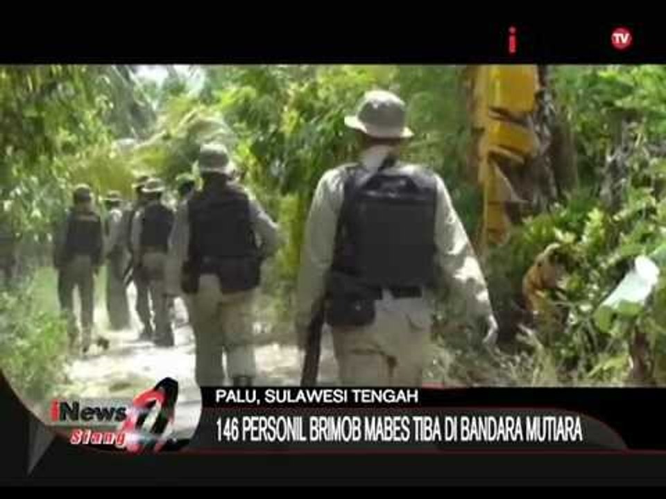 146 Personil Brimob Mabes Tiba Di Bandara Mutiara, Pengejaran Kelompok Teroris - iNews Siang 20/08