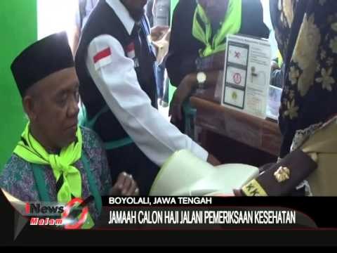 Rombongan Jamaah Haji Asal Boyolali Jalani Pemeriksaan Kesehatan - iNews Malam 26/08