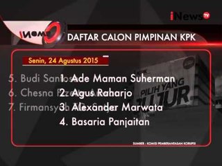 Daftar Calon Pimpinan KPK - iNews Petang 24/08