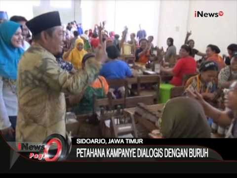 Petahana Kampanye Dialogis Dengan Buruh Di Sidoarjo, Jatim - iNews Pagi 28/08