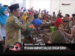Petahana Kampanye Dialogis Dengan Buruh Di Sidoarjo, Jatim - iNews Pagi 28/08