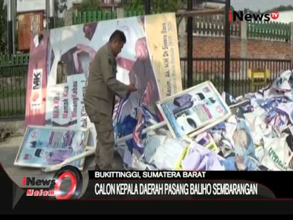 Inilah Pelanggaran Calon Kepala Daerah Pasang Baliho Sembarangan - iNews Malam 30/08