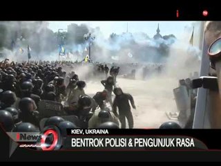 Sejumlah Pengunjuk Rasa Terluka Akibat Bentrok Dengan Polisi ,Kiev, Ukraina - iNews Malam 31/08