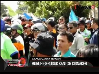 1000 Buruh Konvoi Ke Kantor Gubernur Sidoarjo - iNews Petang 01/09
