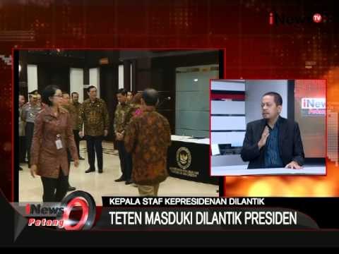 Teten Masduki Diangkat Sebagai Kepala Staf Kepresidenan Bagian 1 - iNews Petang 02/09