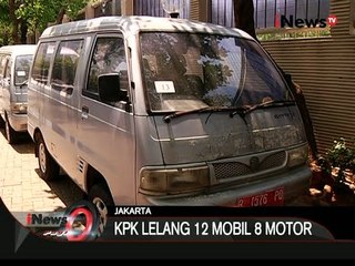 KPK Lelang 12 Mobil Dan 8 Motor - iNews Pagi 03/09