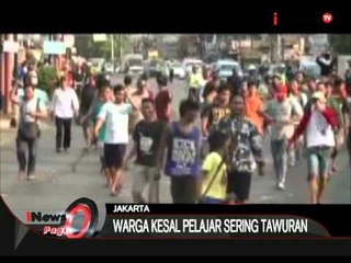 Tawuran Pelajar Vs Warga Cawang Timbulkan Kemacetan - iNews Pagi 08/09