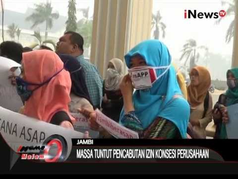 Massa Gelar Demo Tuntut Mencabut Izin Konsesi Perusahaan Yang Sengaja Bakar Lahan Di Jambi iNews Mal