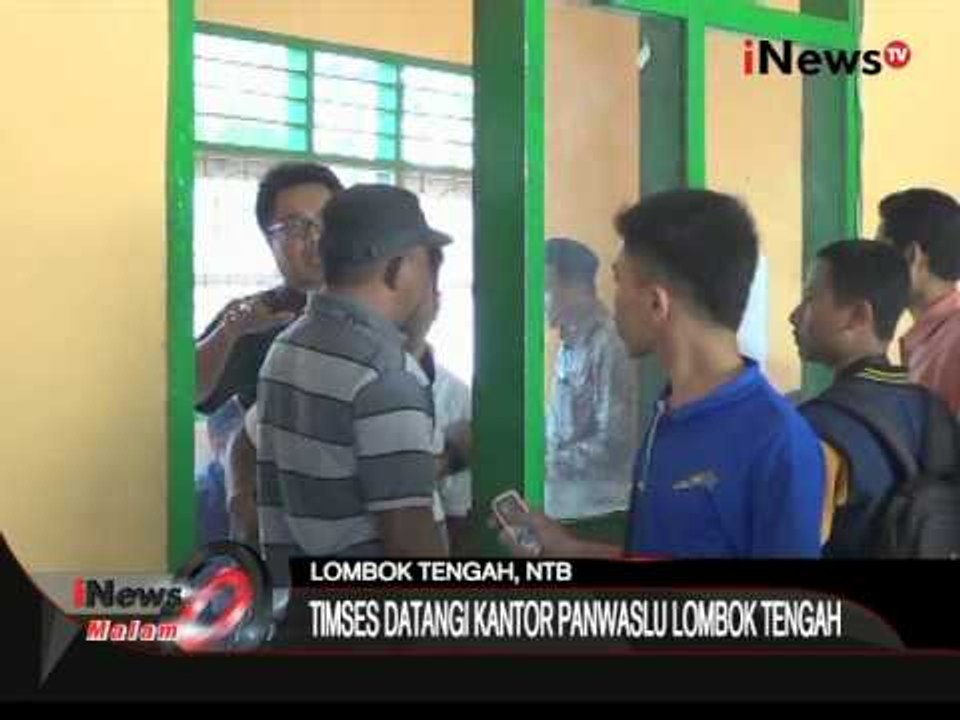 Timses Pasangan Calon Suprayatno & Zainul Datangi Kantor Panwaslu, Lombok Tengah -News Malam 09/09