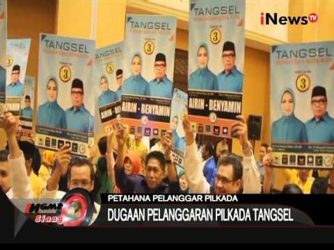 Pilkada 2015, Dugaan Pelanggaran Pilkada Tangsel - iNews Siang 11/09