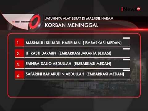 Inilah Daftar Nama Korban Meninggal Di Tanah Suci - iNews Malam 13/09