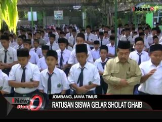 Ribuan Siswa Gelar Sholat Ghaib Dan Doa Bersama Di Jombang, Jatim - iNews Siang 14/09