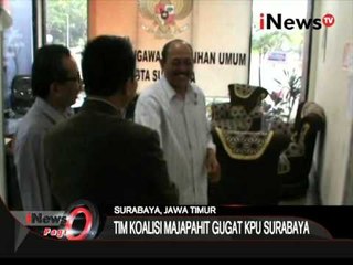 Pilkada 2015, Tim Koalisi Majapahit Gugat KPU Surabaya - iNews Pagi 15/09