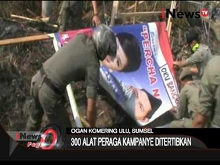 Pilkada Serentak 2015, Sebanyak 300 Alat Peraga Kampanye Ditertibkan Petugas - iNews Pagi 16/09