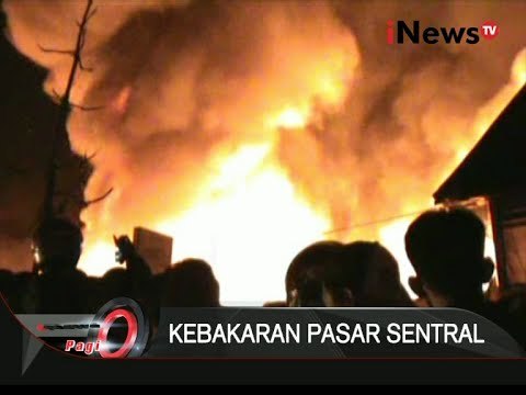 Pasar Sentral Kebakaran, 500 Kios Hangus Terbakar iNews Pagi 1609