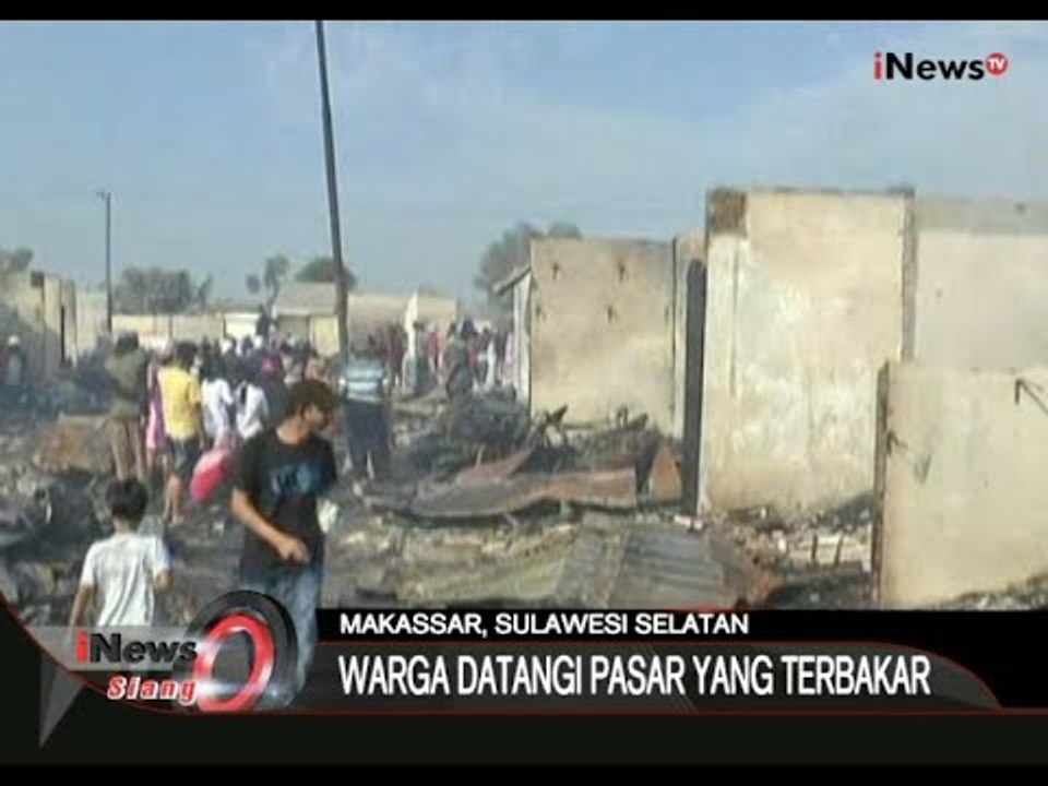 Pasca Kebakaran, Pemilik Kios Cari Sisa Barang Yang Selamat Di Makassar, Sulsel - iNews Siang 16/09