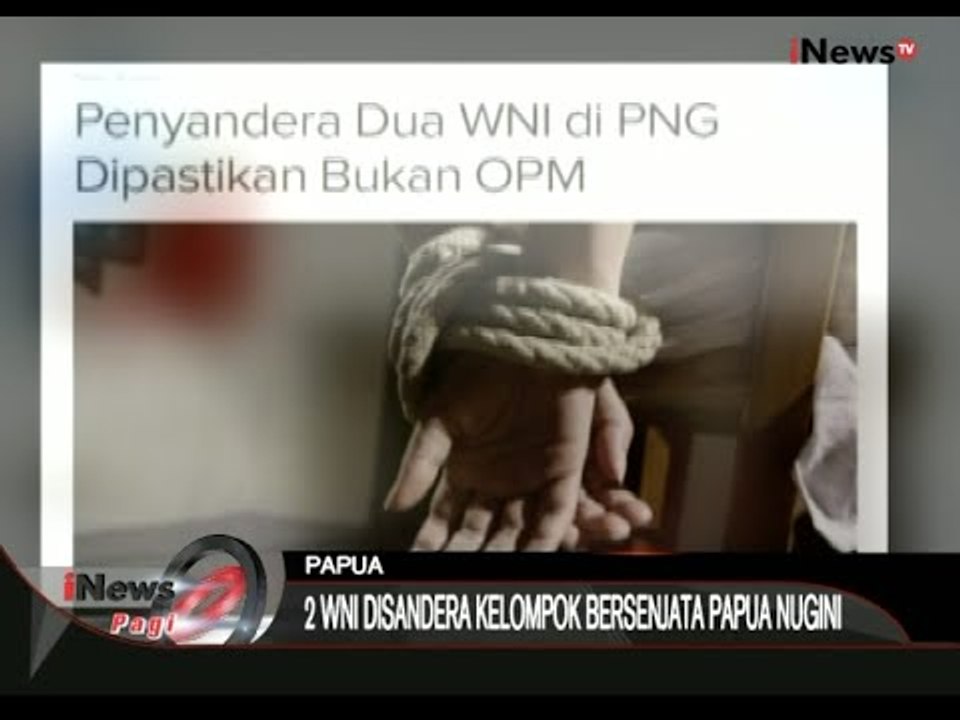 Kepolisian & TNI Terus Berkoordinasi Masalah 2 WNI Yang Ditahan Di Papua Nugini - iNews Pagi 17/09