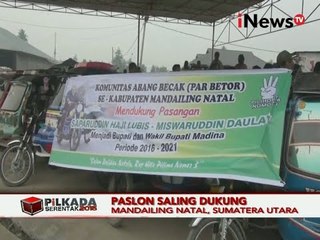 Paslon Bupati Madailing Natal Sapaima Dapat Dukungan Dari Komunitas Abang Becak - iNews Pagi 09/10