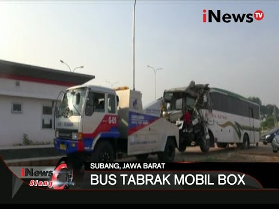 Lagi Lagi Kecelakaan Di Tol Cipali, Bus Tabrak Mobil Box 1 Orang Tewas - iNews Siang 18/09