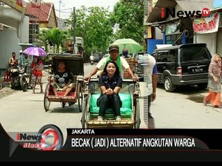 Keseruan Naik Becak Tradisional Jadi Angkutan Alternatif Untuk Warga Jakarta - iNews Siang 18/09