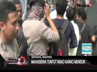 Demo Mahasiswa Tuntut Rano Karno Mundur Berujung Kericuhan - iNews Malam 21/09