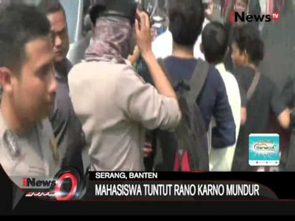 Demo Mahasiswa Tuntut Rano Karno Mundur Berujung Kericuhan - iNews Malam 21/09