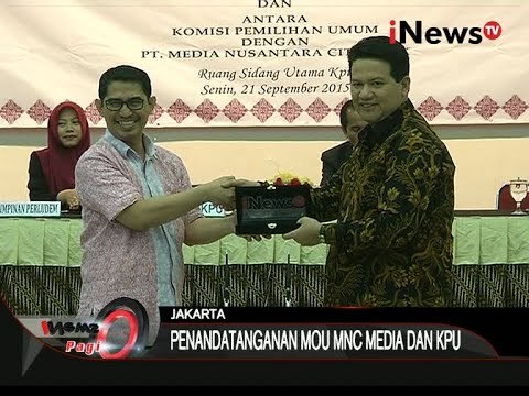 iNews TV Menjadi Stasiun Televisi Yang Resmi Untuk Penayangan Pilkada 2015 - iNews Pagi 22/09