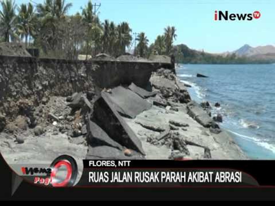 Jalan Penghubung Rusak Akibat Abrasi, Tak Diperbaiki Selama 2 Tahun, Flores - iNews Pagi 22/09