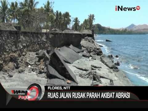 Jalan Penghubung Rusak Akibat Abrasi, Tak Diperbaiki Selama 2 Tahun, Flores - iNews Pagi 22/09