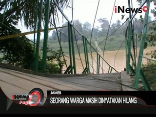 Tải video: Jembatan Gantung Yang Menghubungkan Antar Kampung Putus Di Jambi - iNews Pagi 24/09