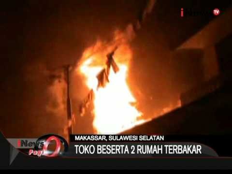 1 Toko Dan 2 Unit Rumah Terbakar, 10 Unit Damkar Dikerahkan, Makassar - iNews Pagi 25/09