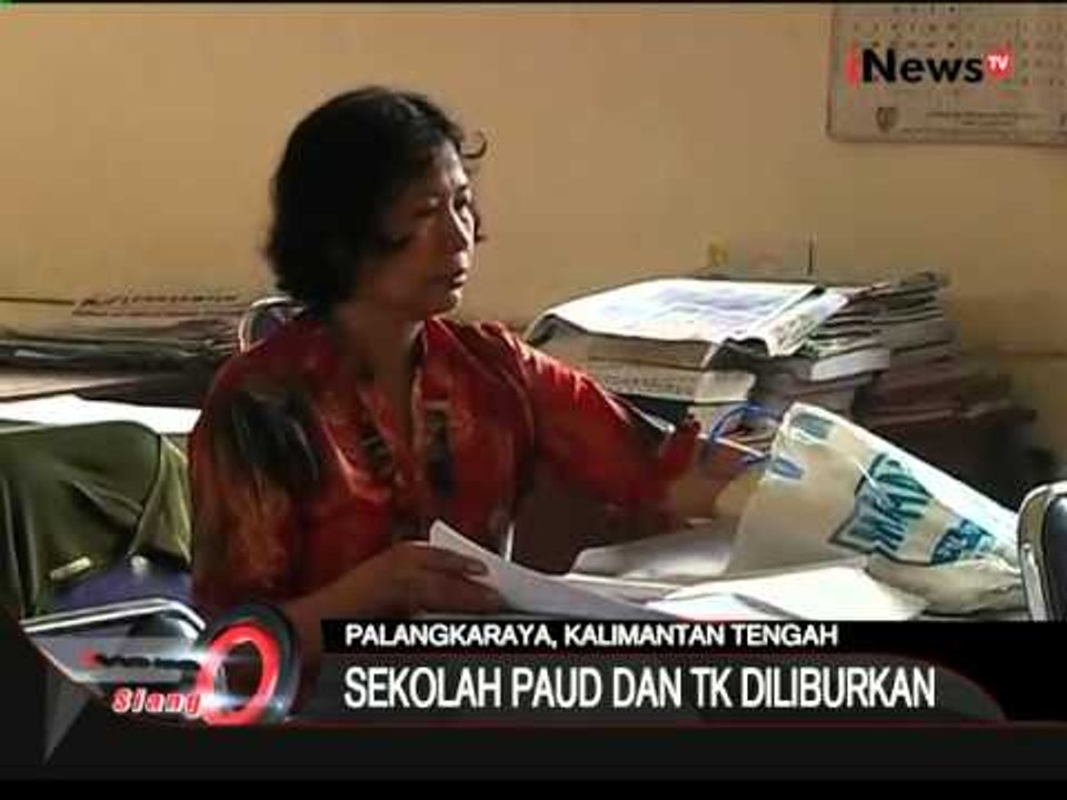 Bencana Asap Nasional, Sekolah Paud Dan TK Diliburkan Di Palangkaraya, Kalteng - iNews Siang 30/09