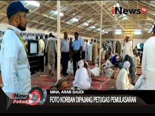 Foto Korban Insiden Mina Dipajang Petugas Pemulasaran - iNews Petang 30/09