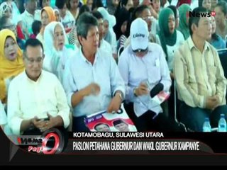 Paslon Pertahana Gubernur Dan Wakil Gubernur Kampanye Di Kotamobagu, Sulut - iNews Pagi 01/10