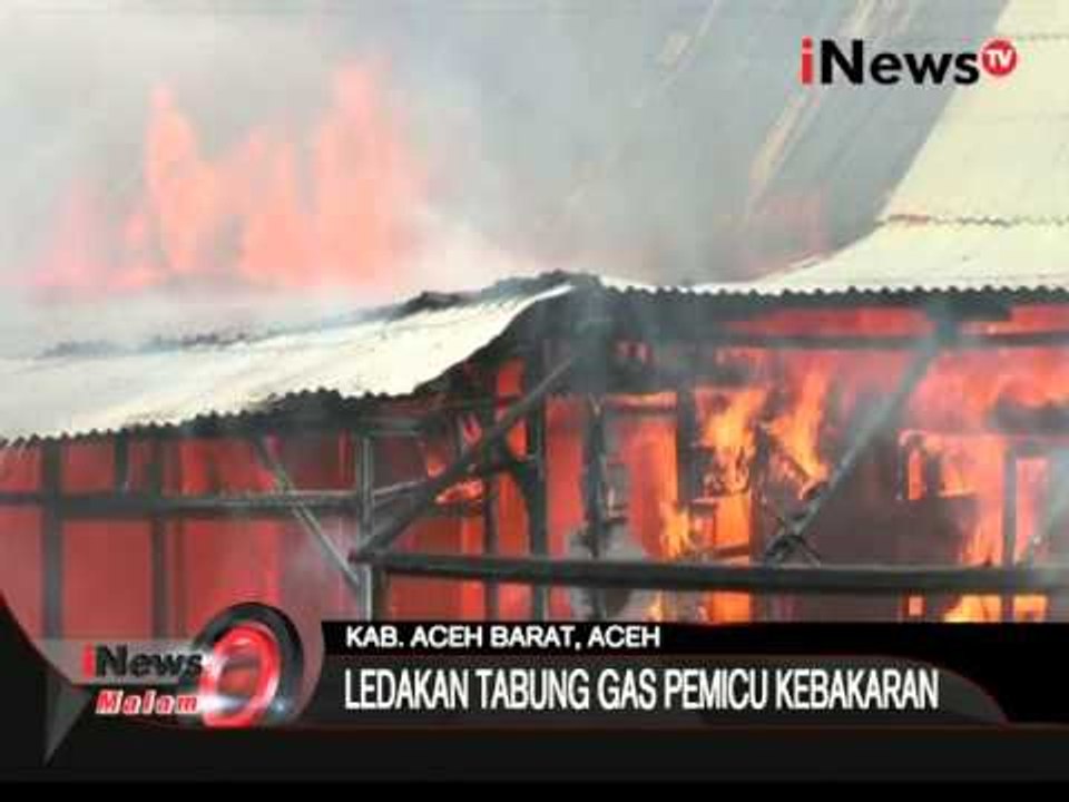 4 Kios Terbakar Di Meulaboh Terbakar Akibat Gas Meledak, Pemilik Pingsan - iNews Malam 01/10