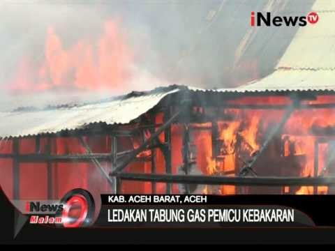 4 Kios Terbakar Di Meulaboh Terbakar Akibat Gas Meledak, Pemilik Pingsan - iNews Malam 01/10
