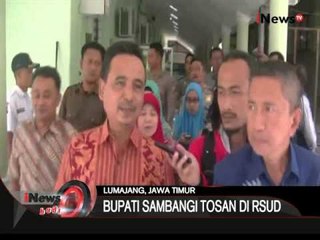 Masih Dirawat Dirumah Sakit, Bupati Lumajang Sambangi Tosan Di RSUD - iNews Pagi 05/10