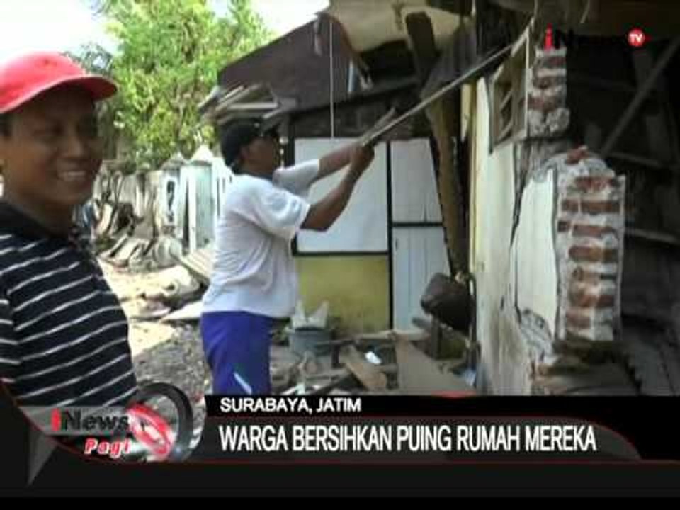 Pasca Anjloknya Kereta Di Surabaya, Warga Bersihkan Puing Rumah Yang Rusak - iNews Pagi 05/10