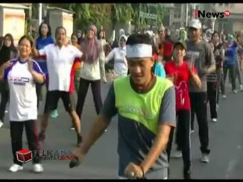 Senam Sehat Sebagai Sarana Sosialisasi Pilkada Di Ponorogo, Jatim - iNews Pagi 05/10