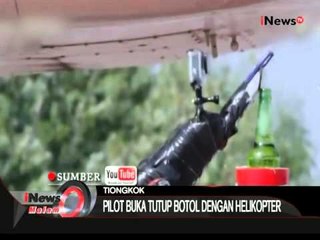 Aksi Unik Pilot, Membuka Tutup Botol Dengan Helikopter - iNews Malam 05/10