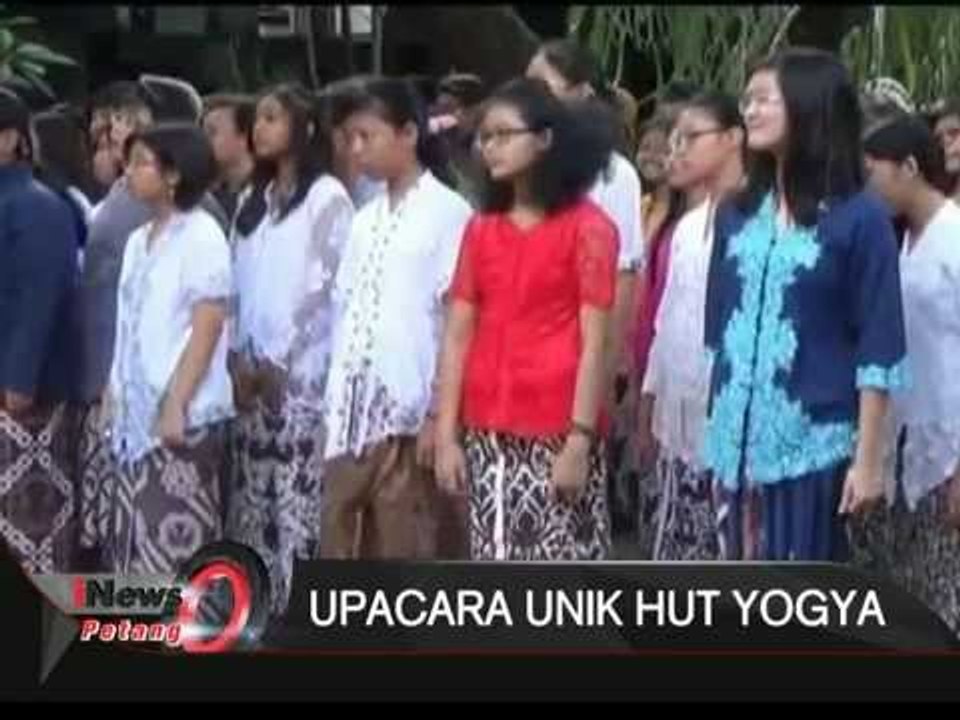 Upacara Unik Di Hari Ulang Tahun Yogyakarta Ke 259 Tahun - iNews Petang 07/10