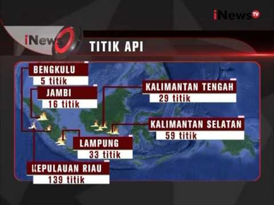 BNPB: 474 Titik Api Tersebar Di Sumatra Dan Kalimantan - iNews Siang 12/10
