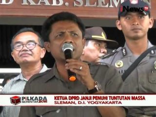Demo Warga Tolak Pencalonan Salah Satu Calon Di Depan Kantor DPRD - iNews Pagi 13/10