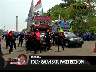 Ribuan Buruh Lakukan Demo Tolak Salah Satu Paket Kebijakan Ekonomi Jilid 4 - iNews Siang 15/10