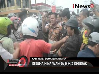 Diduga Hina Warga, Toko Elektronik Dirusak Massa Di Kab. Nias, Sumut - iNews Malam 15/10