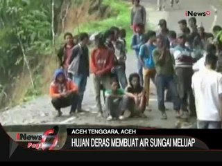Hujan Deras Yang Mengguyur Wilayah Aceh Tenggara Mengakibatkan Jalan Putus - iNews Pagi 26/10