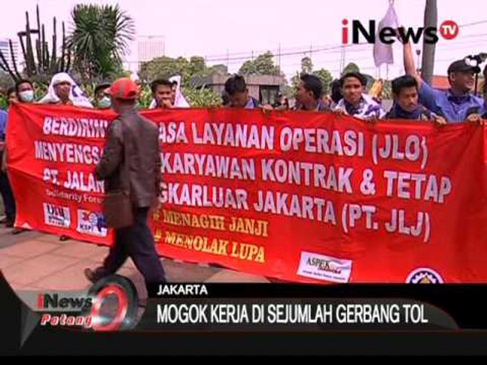 Ratusan Buruh Protes Desak Direksi PT. Jasa Marga Realisasikan Janji - iNews Petang 21/10