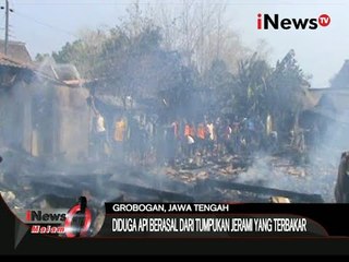 7 Rumah Ludes Terbakar Diduga Api Berasal Dari Tumpukan Jerami Yang Terbakar - iNews Malam 25/10